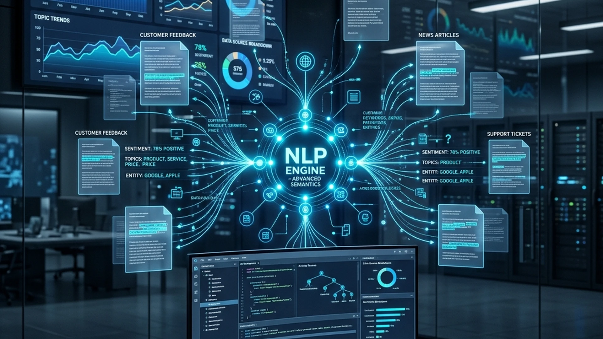 Enterprise NLP Text Analytics System - OrcaMinds