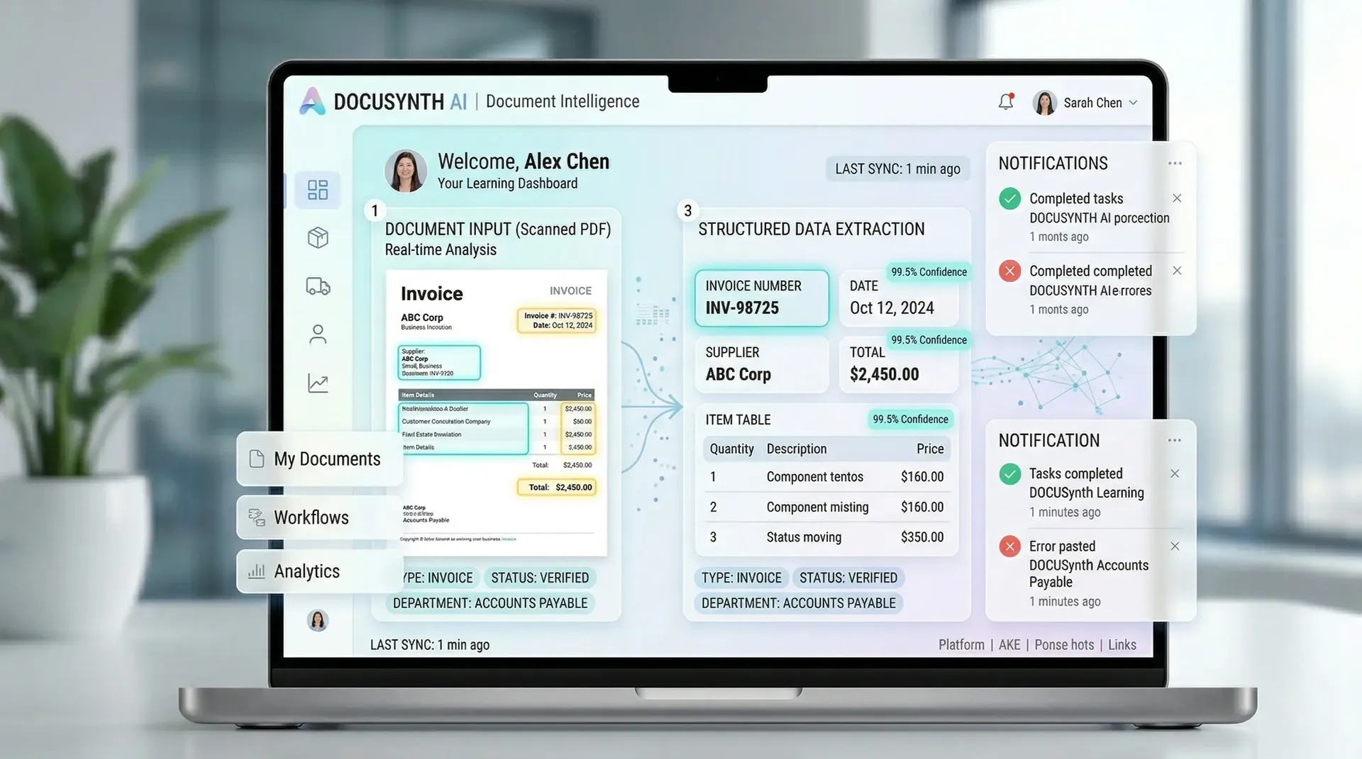 AI OCR document processing portal for extraction classification and automation using FastAPI OrcaMinds