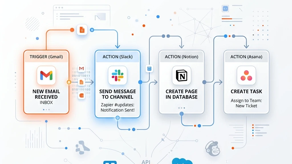Enterprise Zapier Integration Workflow Architecture by OrcaMinds
